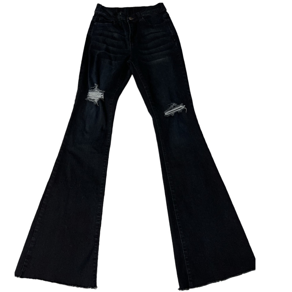 YMI Stretch High Waisted Distressed Jeans Size Small